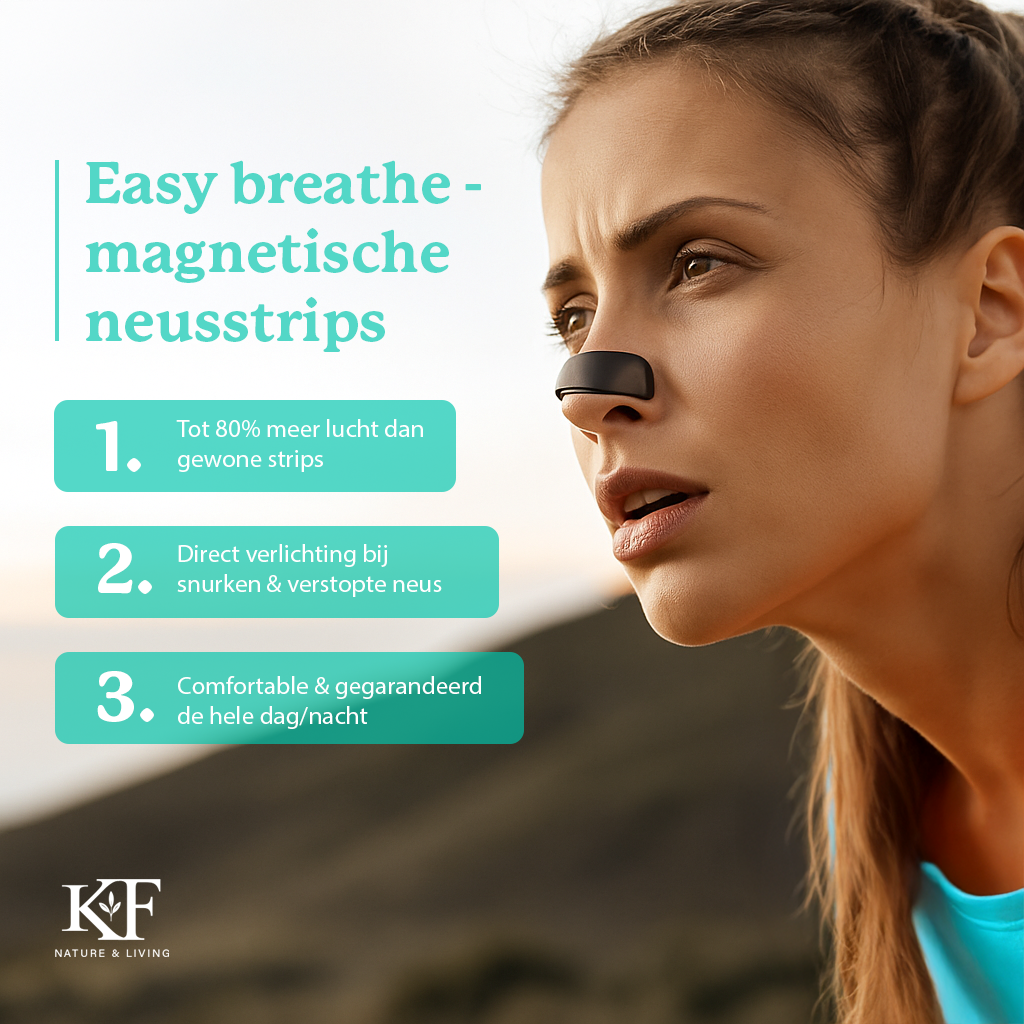 Neusstrip 2.0 – Magnetisch Systeem voor Vrijer Ademen & Minder Snurken