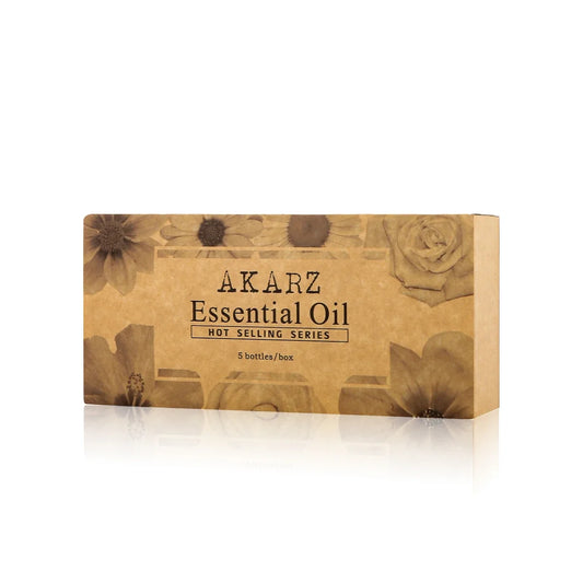 Akarz Hots Serie Essentiële Oliën Gift Set Musk, Sandelhout, Lavendel, Jasmijn, Rose Aromatherapie Oliën Voor Diffuser,10Ml Flessen