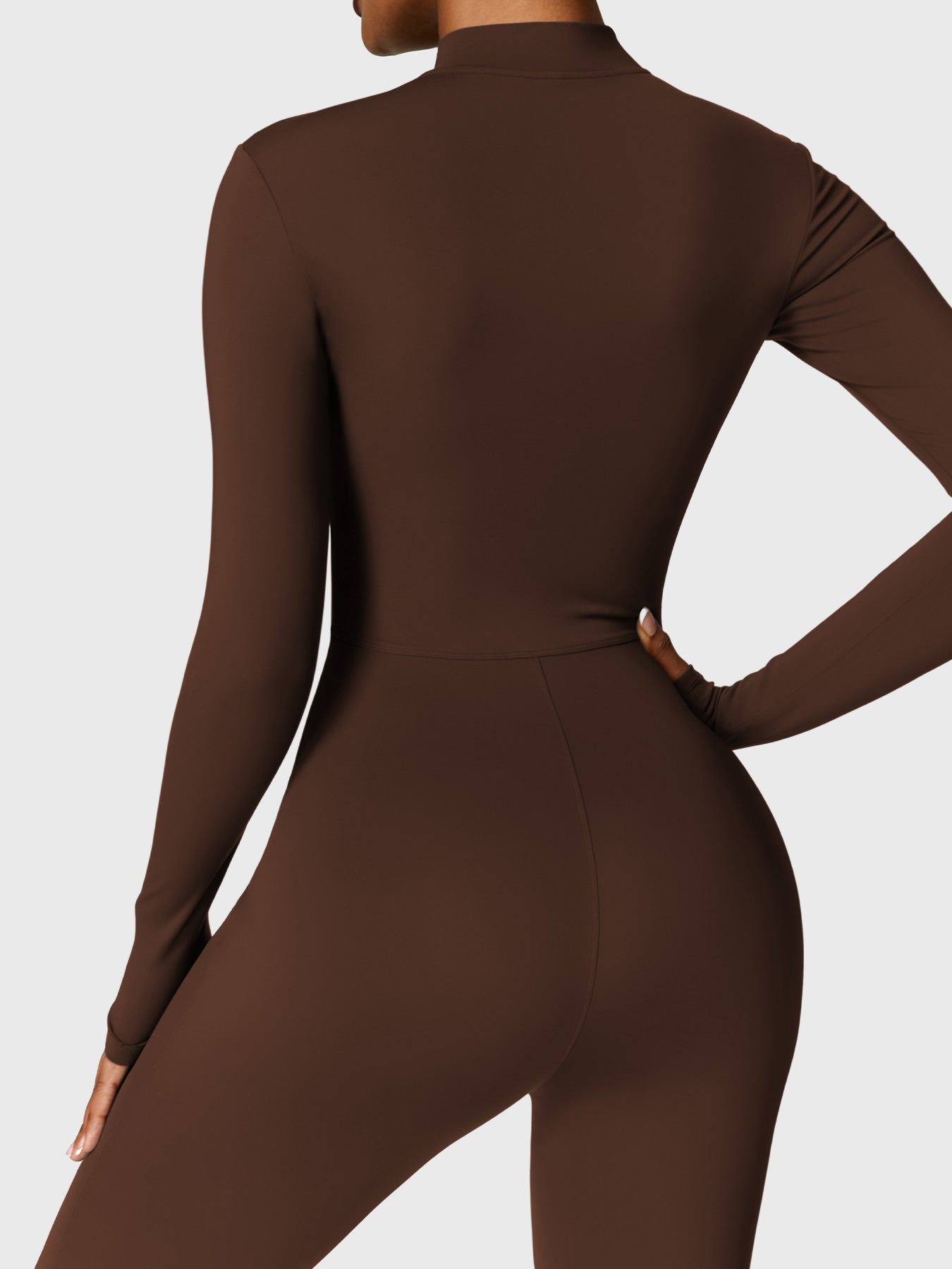 KF Fashion Fleece Long Sleeve Zipper Jumpsuit