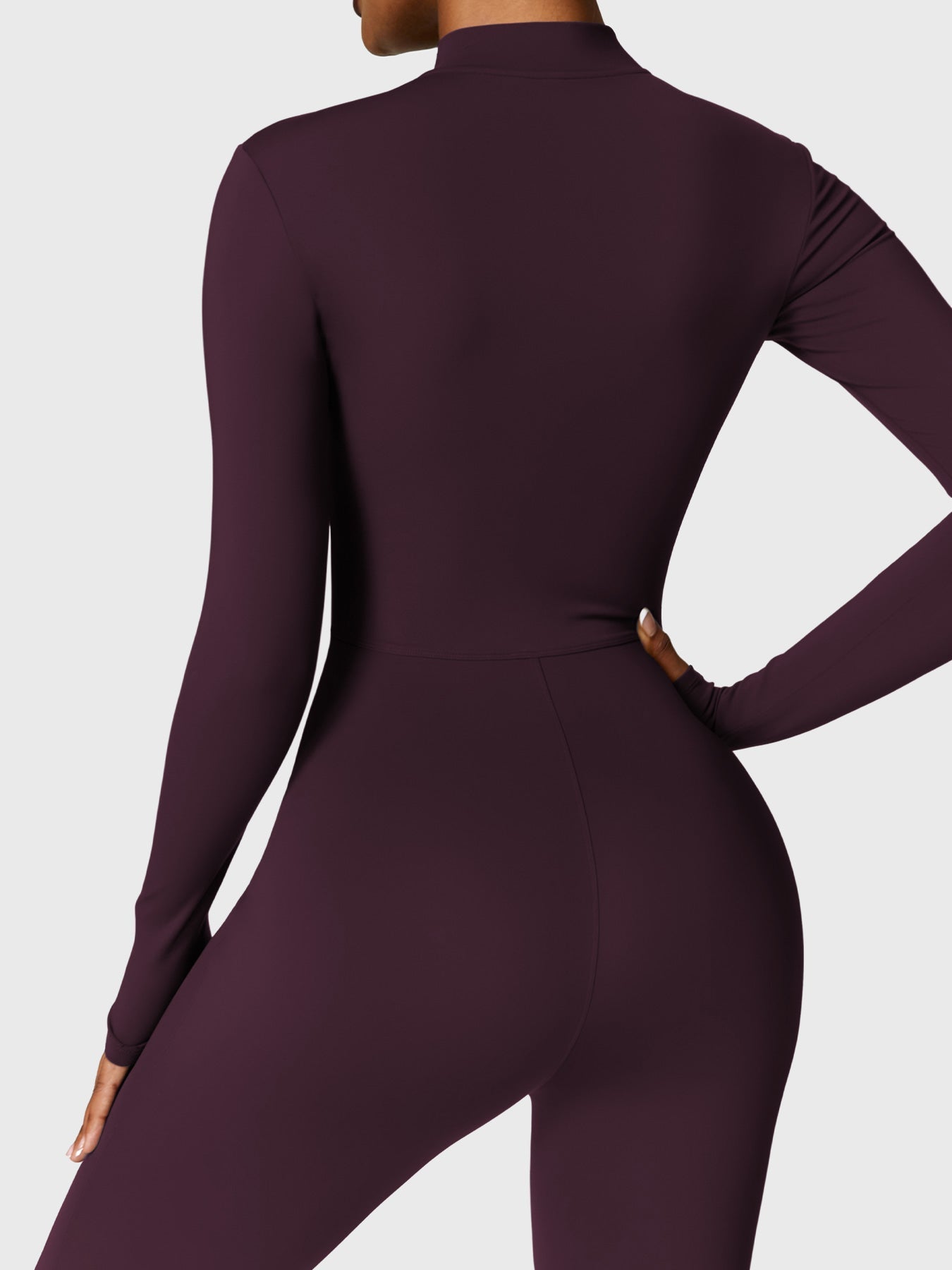 KF Fashion Fleece Long Sleeve Zipper Jumpsuit