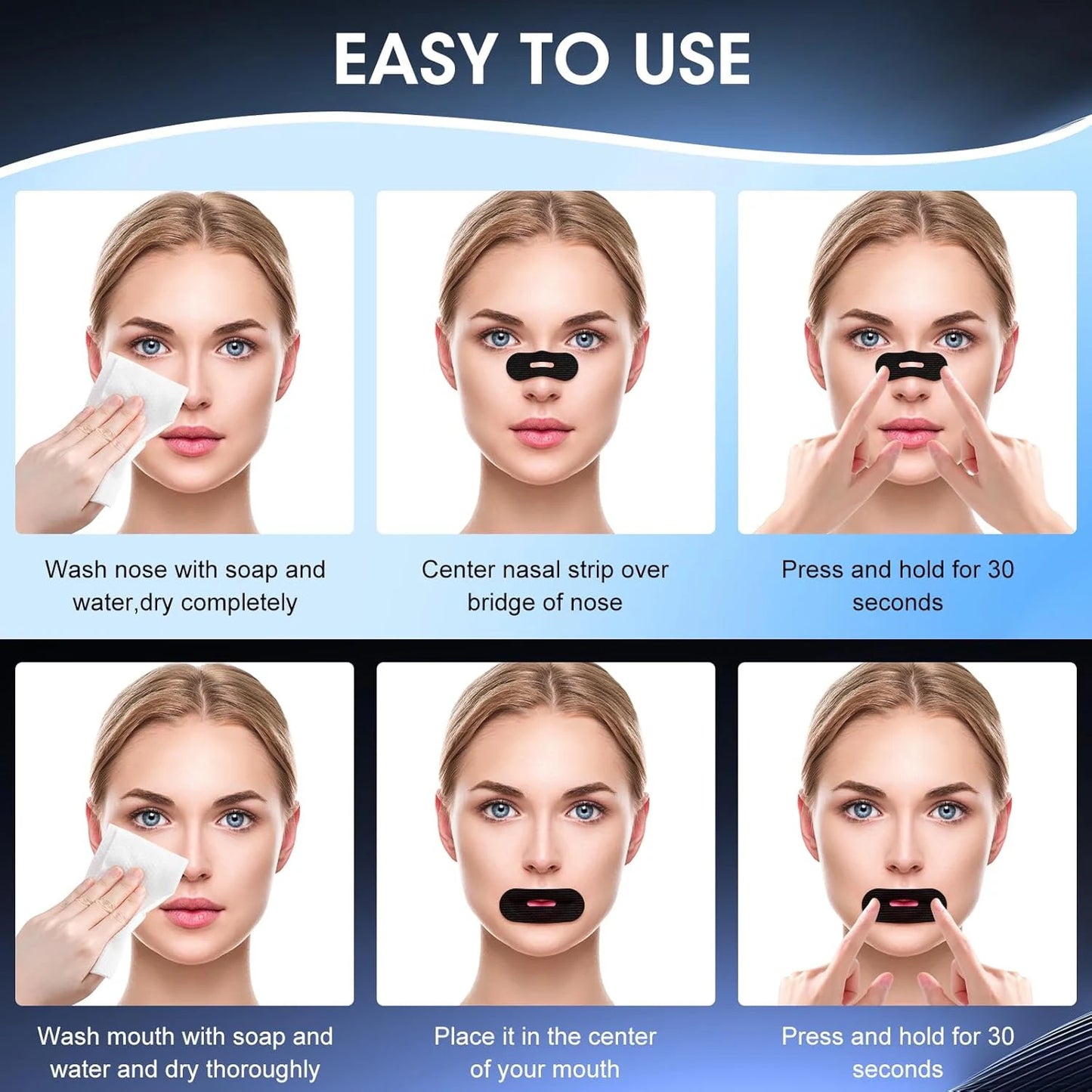 Anti-Snurk Mondtape – Medische Slaapstrips voor Beter Ademhalen & Rustige Nachtrust