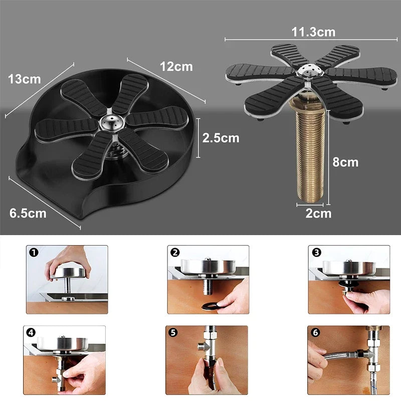 Glazenreiniger voor Gootsteen