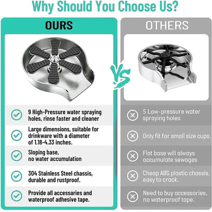 Glazenreiniger voor Gootsteen