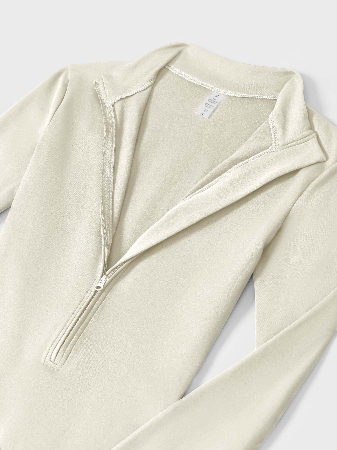 KF Fashion Fleece Long Sleeve Zipper Jumpsuit