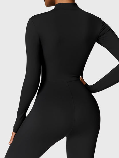 KF Fashion Fleece Long Sleeve Zipper Jumpsuit