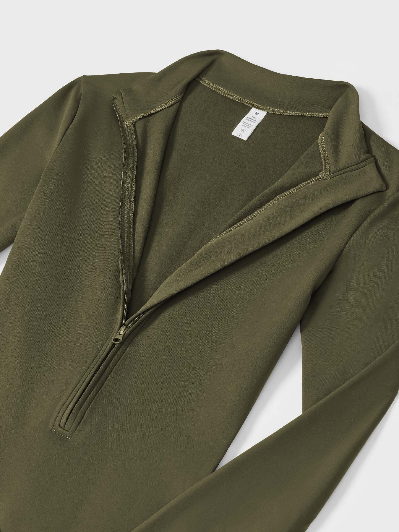 KF Fashion Fleece Long Sleeve Zipper Jumpsuit