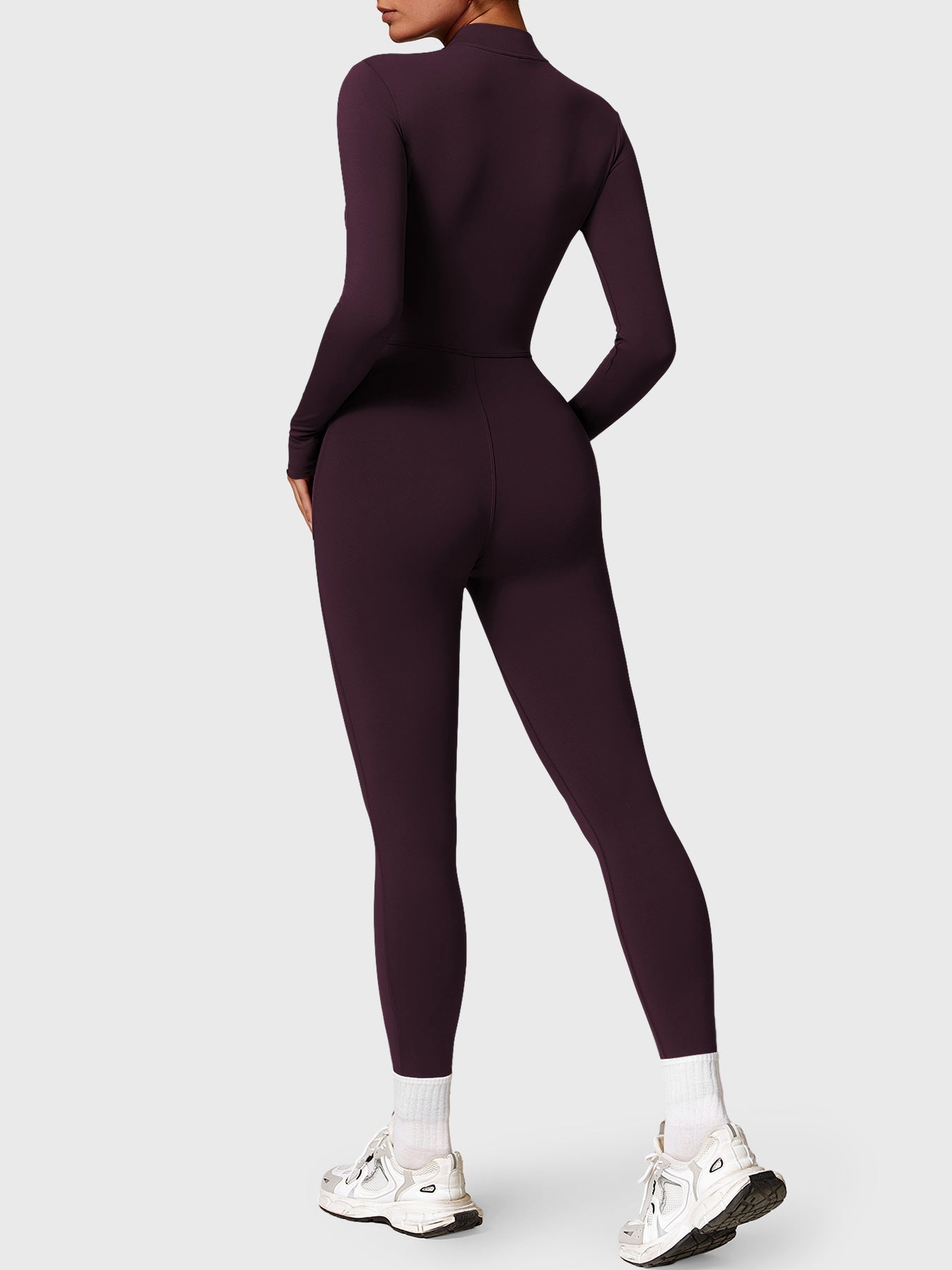 KF Fashion Fleece Long Sleeve Zipper Jumpsuit